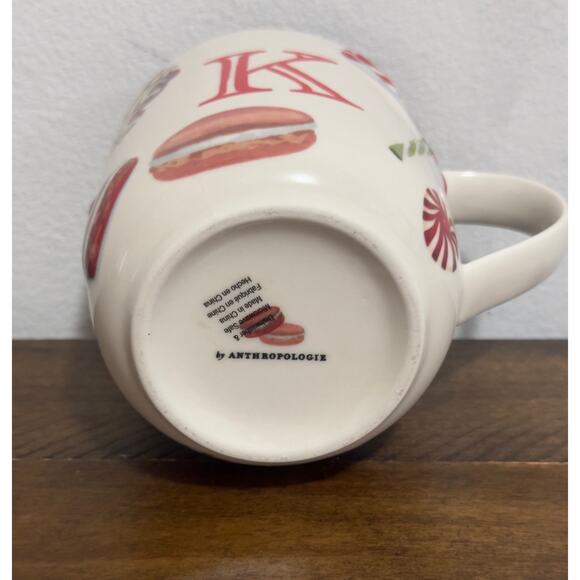 Anthropologie - Holifaye Monogram, Stoneware, Coffee Mug - Letter K - Picture 6 of 6